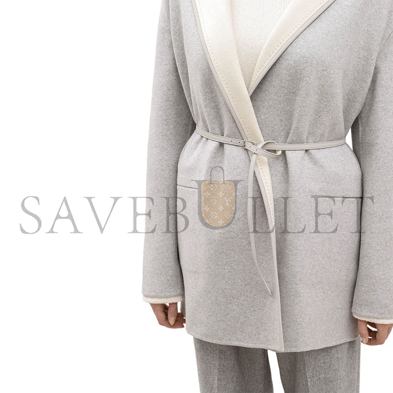 L0r0 P1ana jimi jacket baby cashmere sirius melange gray faf8083